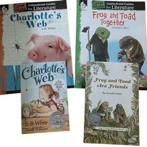 Shell Education Homeschool bundle frog and toad charlottes web literature books